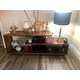 60" Solid Wood Asymmetrical TV Stand Console - 60 x 15 x 23h